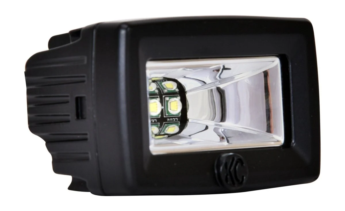 KC Hilites 2 in C-Series C2 LED - 2-Light System - 20W Flood Beam - Image 3