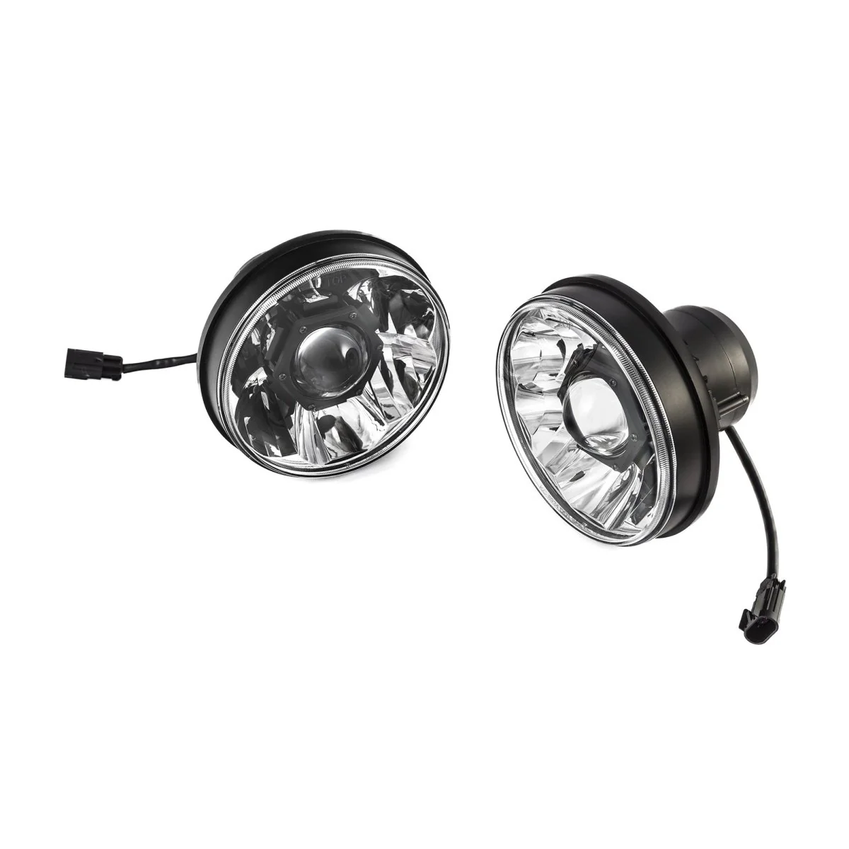 KC Hilites 7 in Gravity LED Pro - 2-Headlights - 40W Driving Beam - for 07-18 Jeep JK - Image 2
