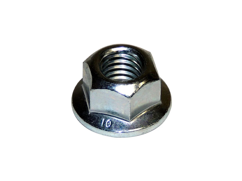 M10X1.5 Flanged Locking Nut for 97-06 Jeep Wrangler TJ; 93-21 Grand Cherokee ZJ, WJ & WK and 06-10 Commander XK