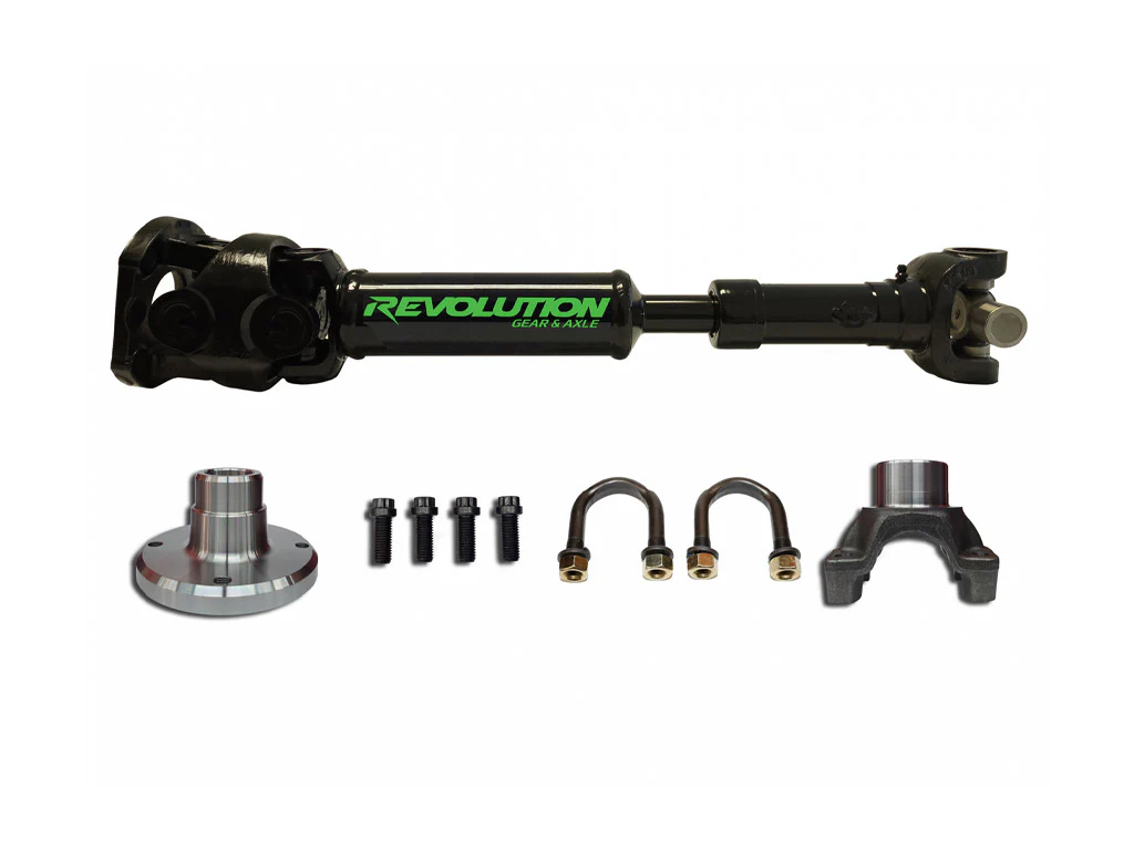 Revolution Gear 2007-18 Jeep JK Rear 1350 CV Driveshaft 2 Door with Pinion Yoke