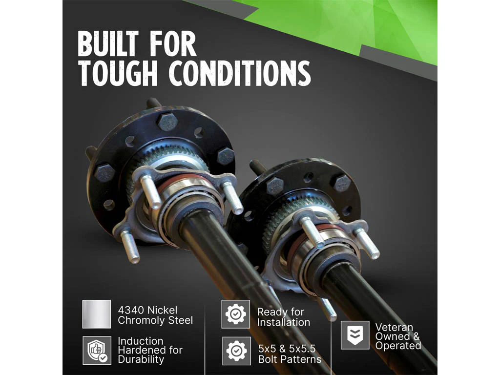 Revolution Gear 2007-18 Wrangler JK Dana 44 4340 Chromoly 30 Spline Discovery Series Rear Axle Kit - Image 3
