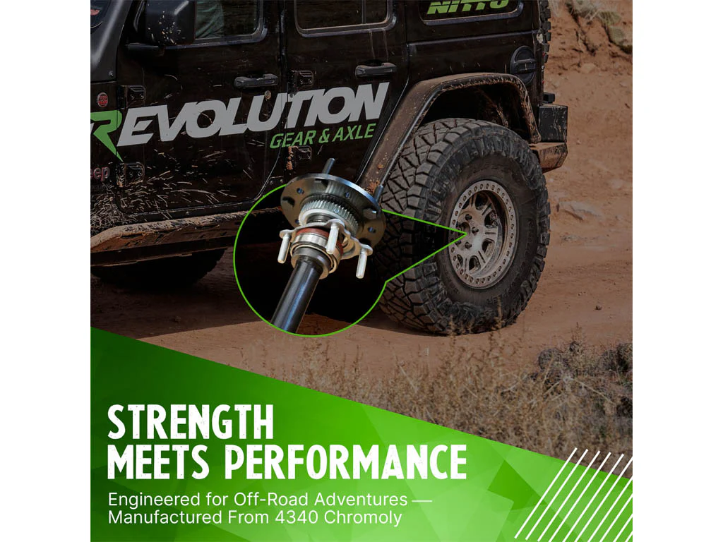 Revolution Gear 2007-18 Wrangler JK Dana 44 4340 Chromoly 30 Spline Discovery Series Rear Axle Kit - Image 4