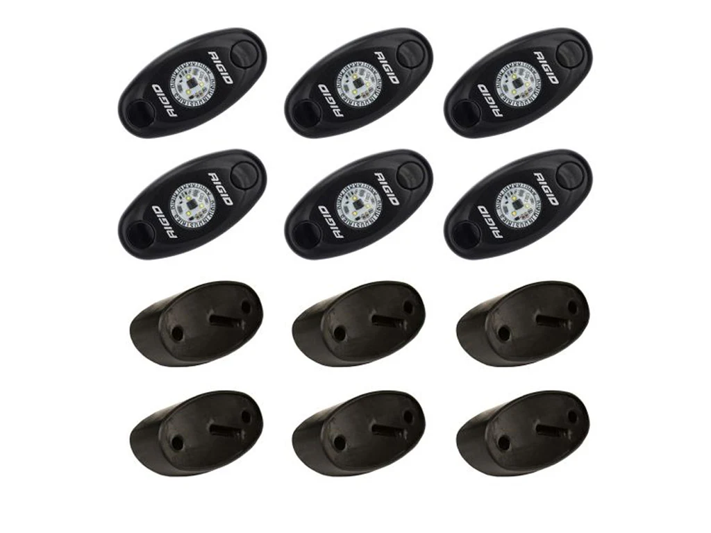 Rigid Industries Rock Light Kit - Qty: 6 - Cool White