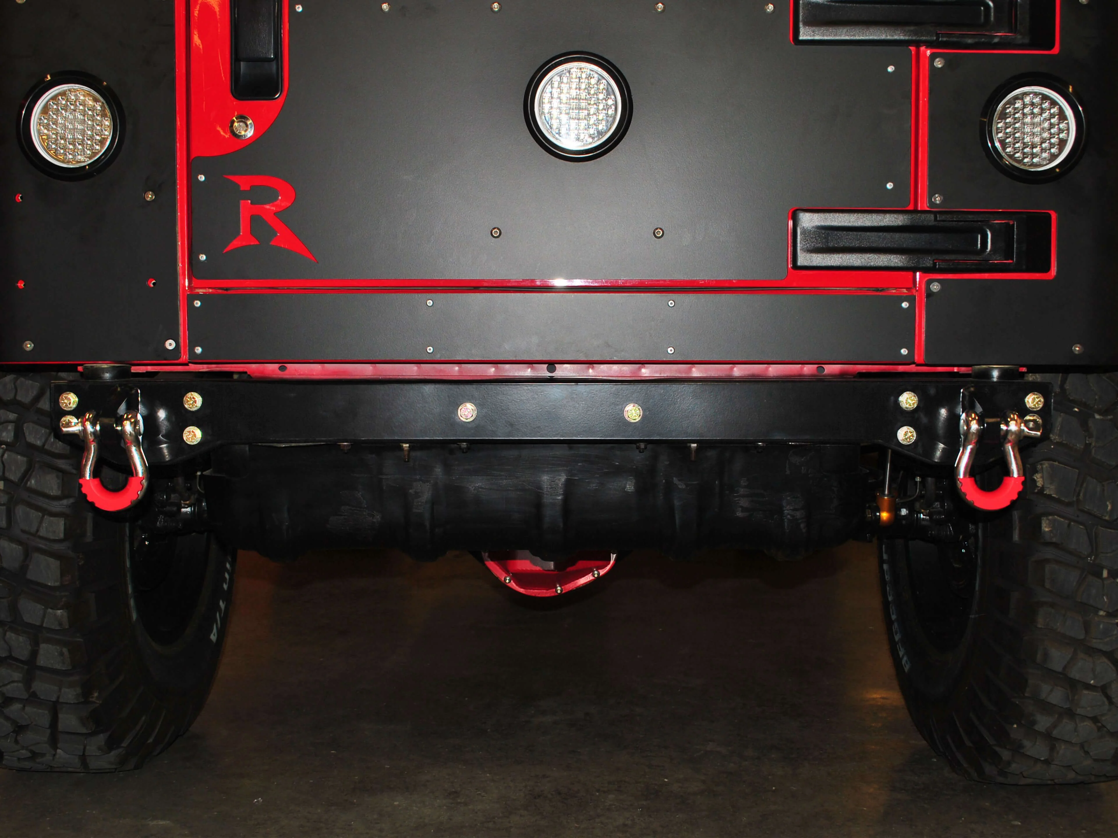 Rusty's D-Ring Mounts - Rear - TJ