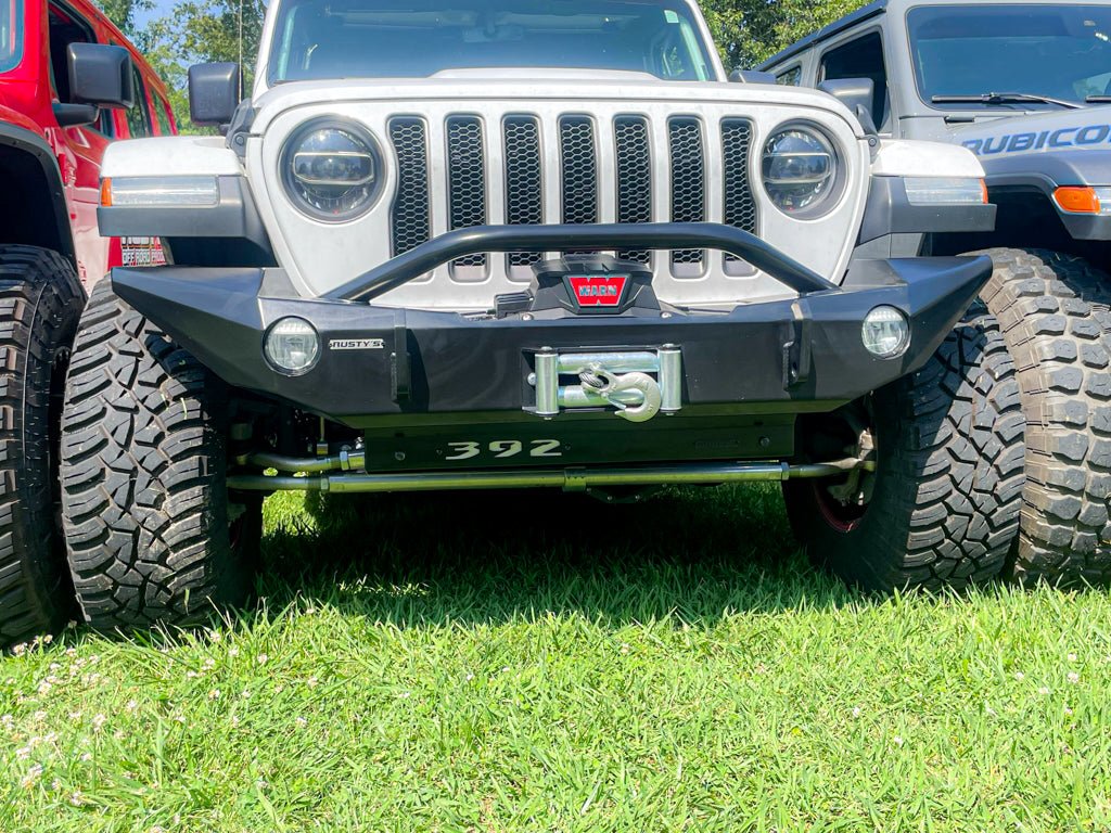 Rusty's Front Bumper Skid Plate with Cutout Panel - JL Wrangler / JT Gladiator - Image 2