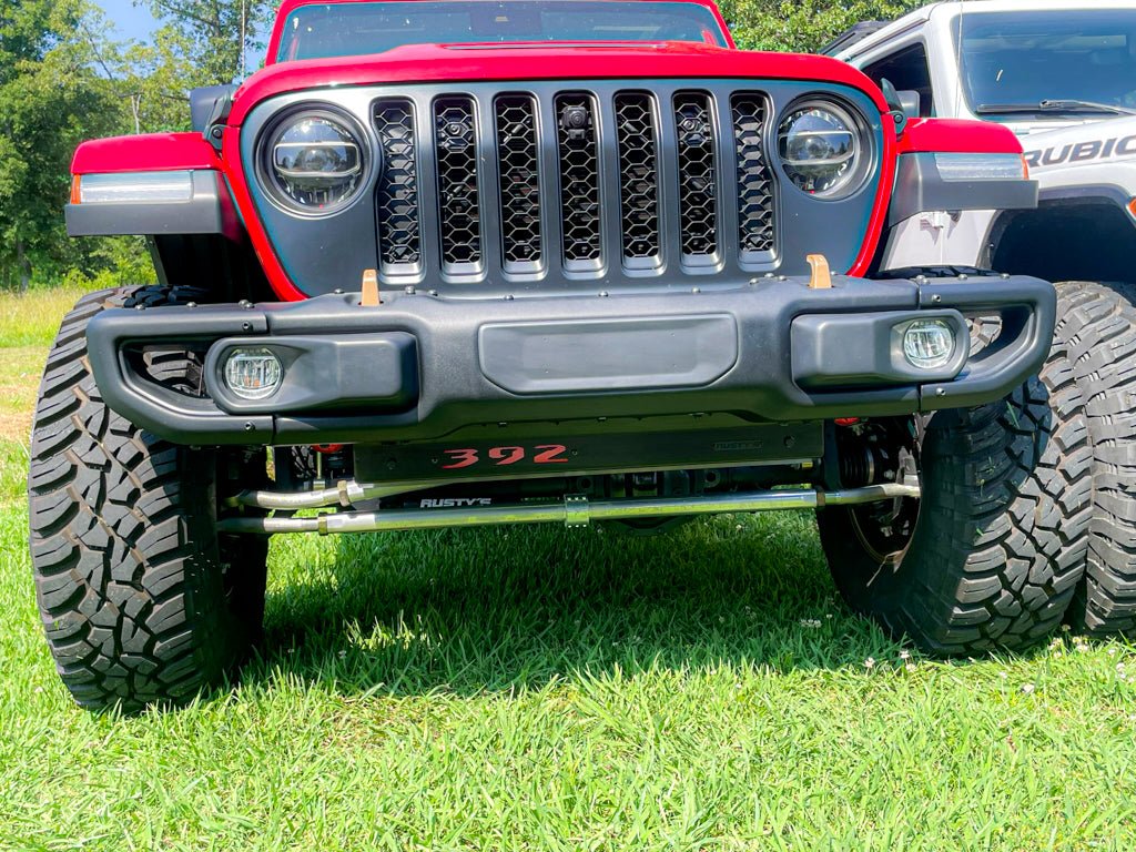 Rusty's Front Bumper Skid Plate with Cutout Panel - JL Wrangler / JT Gladiator - Image 4
