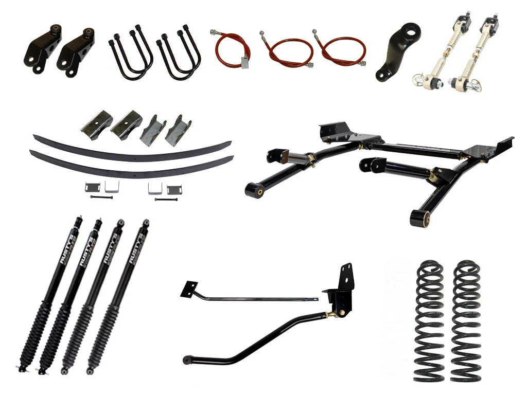 Rusty's MJ Comanche 8" Long Travel Kit w/ Spring Over Conversion - Image 9
