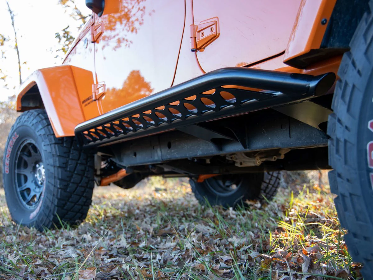 Rusty's Rocker Armor with Skid Kicker Tube - '07-'18 JK Wrangler 4-Door - Image 3
