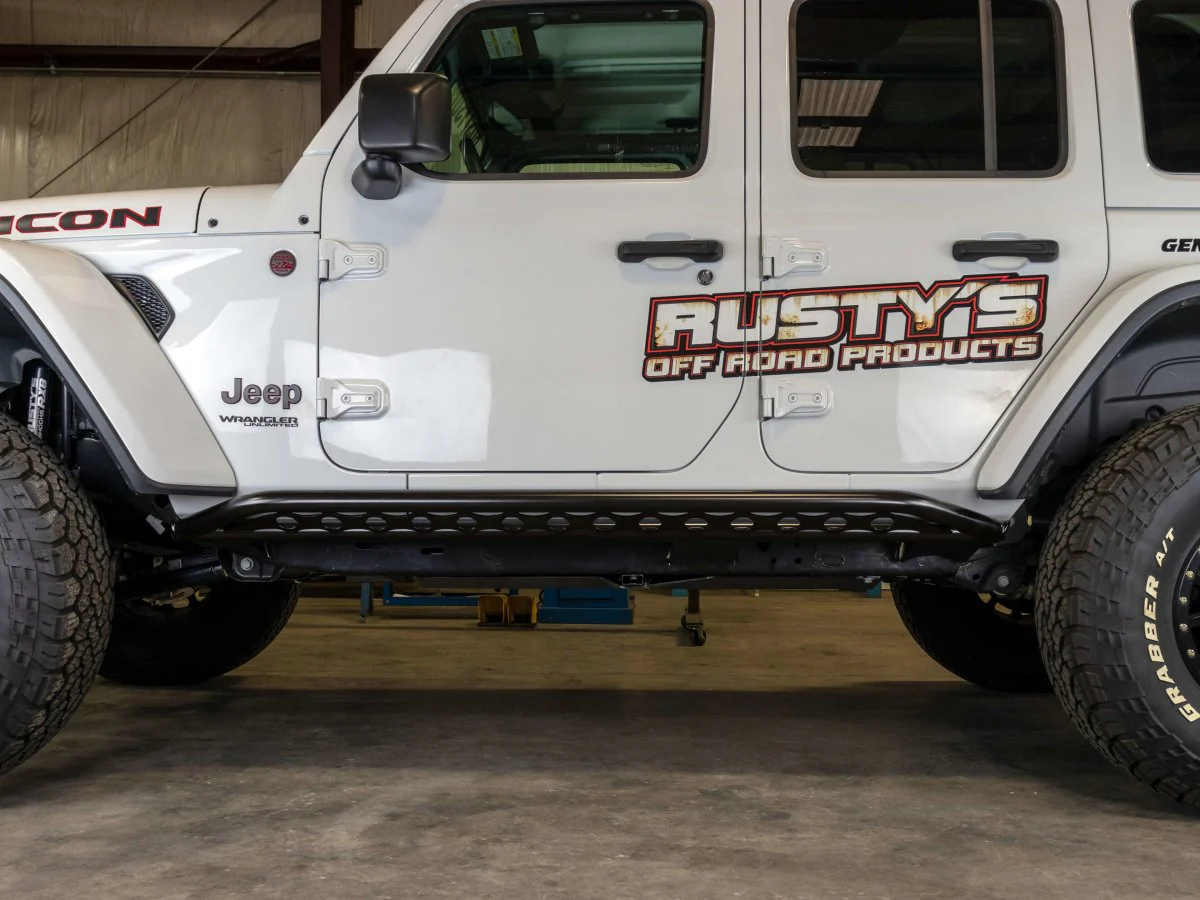 Rusty's Rocker Armor with Kicker Tube - 2018-2024 Jeep JL Wrangler 4-Door