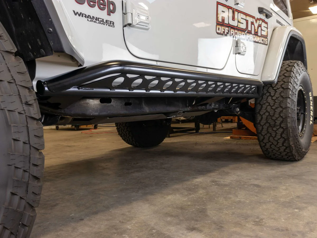 Rusty's Rocker Armor with Kicker Tube - 2018-2024 Jeep JL Wrangler 4-Door - Image 2