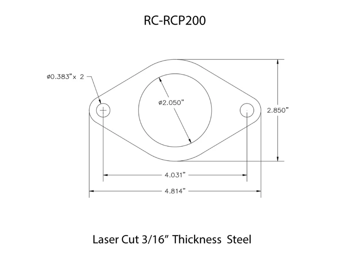 Rusty's Rollcage Plate - 2" Tubing