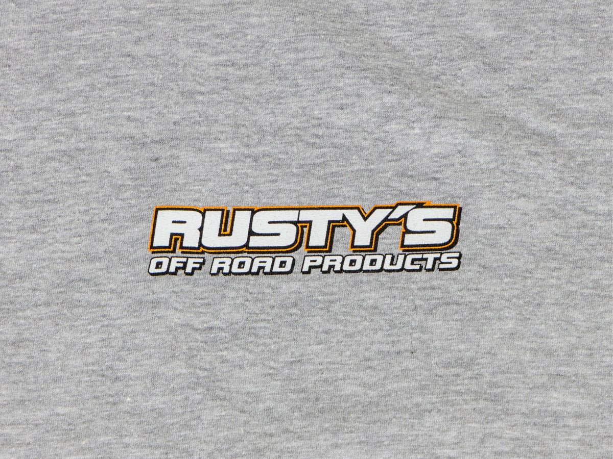 Rusty's Short Sleeve Heather Gray "IS YOUR JEEP READY? Shirt - Image 4