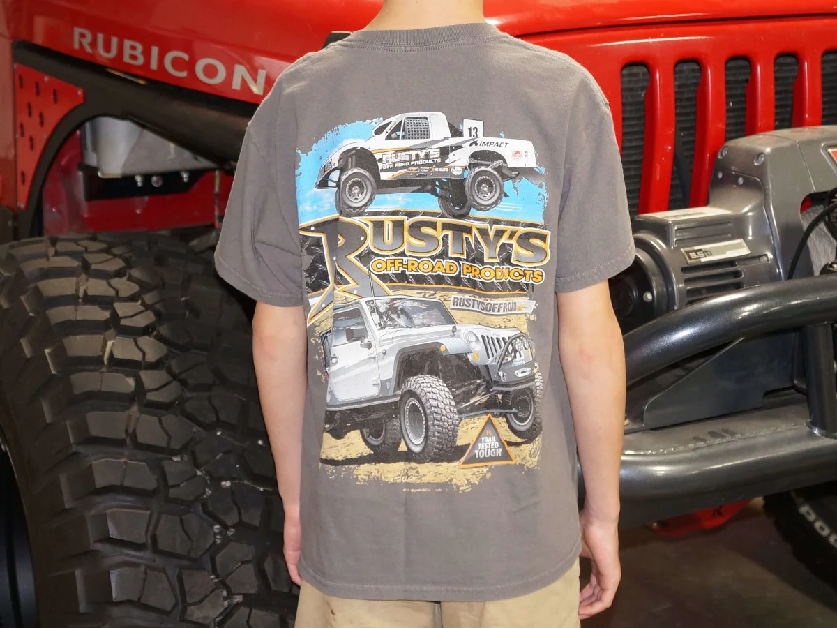 Rusty's Short Sleeve Dark Grey Racing and Off-Road Shirt