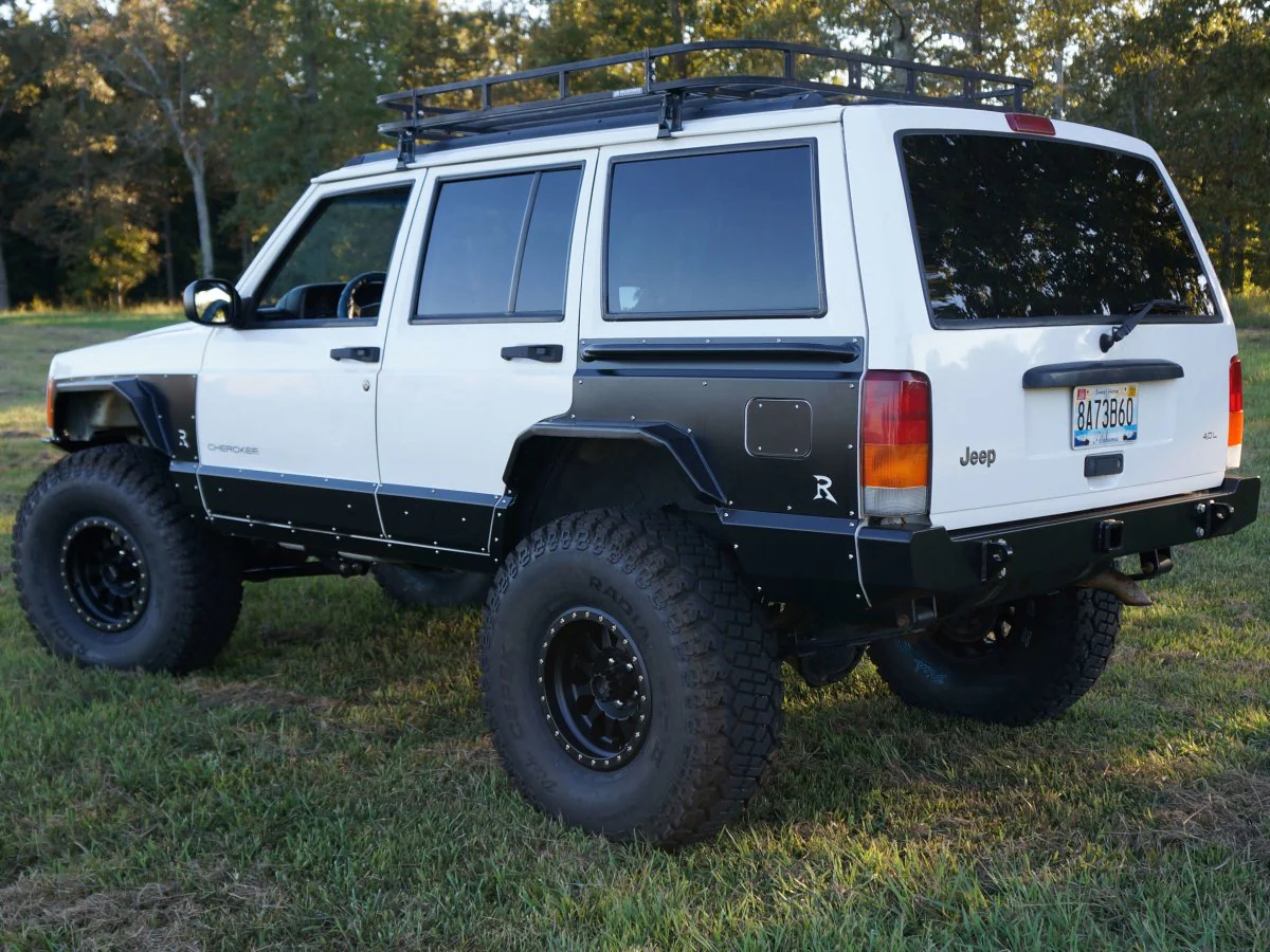 Rusty's XJ Rear Steel Fender Flares - XJ 4-Door (Pair) - Powdercoated - Image 4