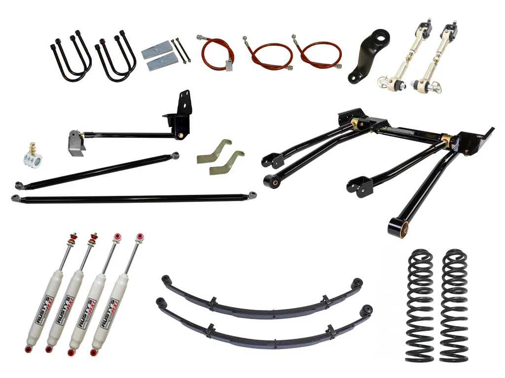 Rusty's XJ Cherokee 6.5" Long Travel Kit with Over-The-Knuckle Steering Conversion - Image 2