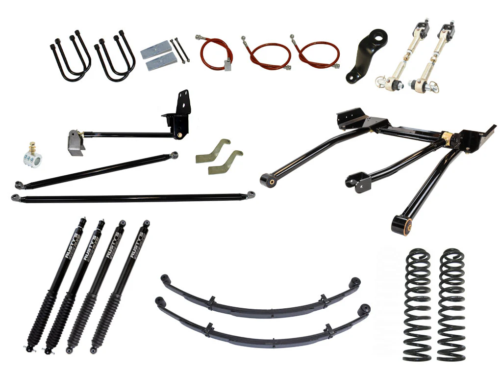 Rusty's XJ Cherokee 6.5" Long Travel Kit with Over-The-Knuckle Steering Conversion - Image 9