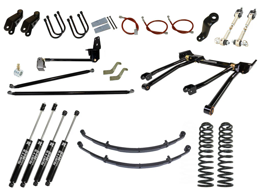 Rusty's XJ Cherokee 8" Long Travel Kit with Over-The-Knuckle Steering Conversion - Image 32