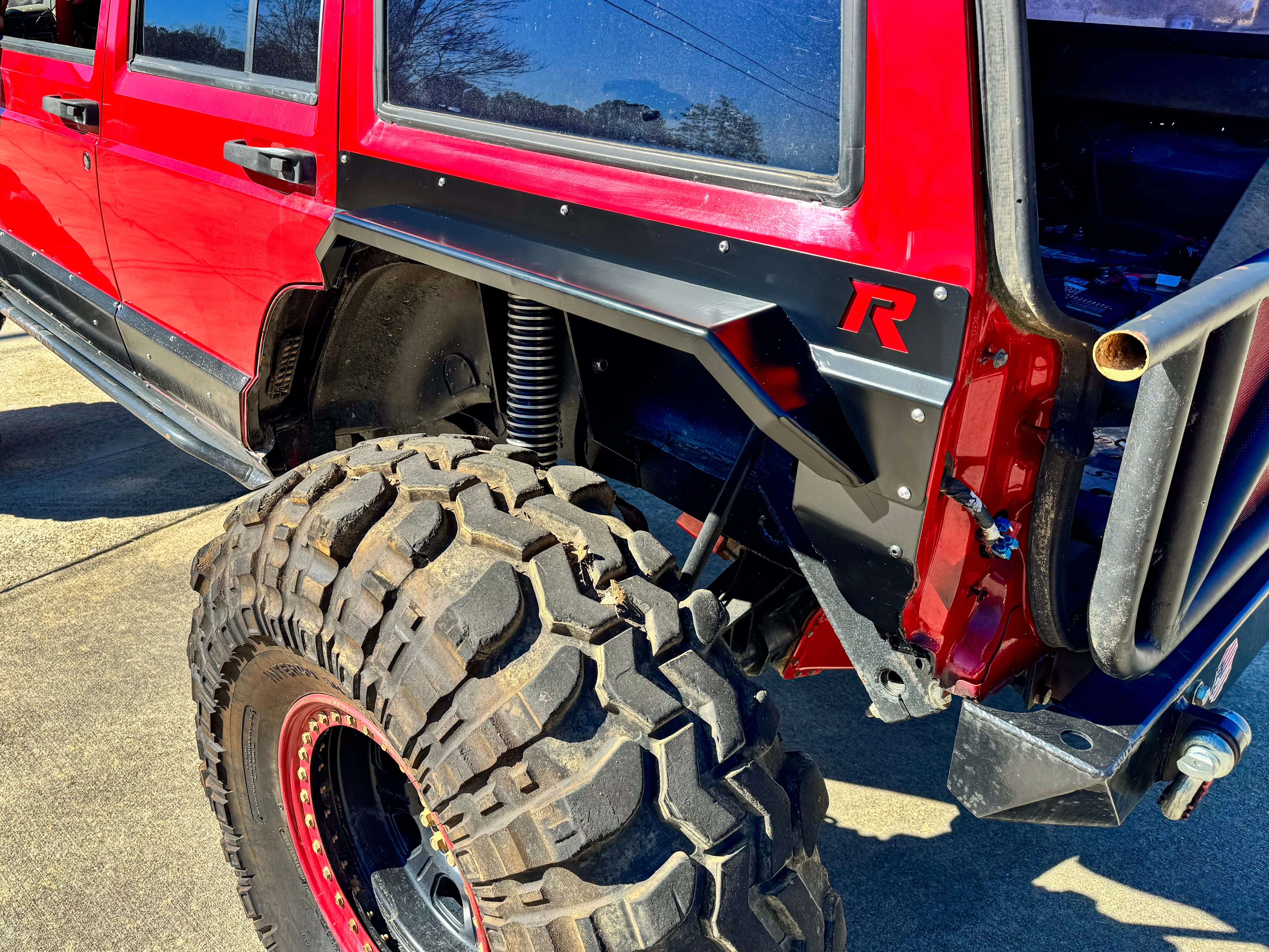 Rusty's XJ Rear Crawler High Clearance Steel Fender Flares - XJ 4-Door