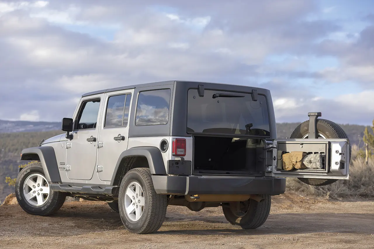 Tuffy Tailgate Security Lock Box - Molle Panel - '07-'18 JK Wrangler - Image 9