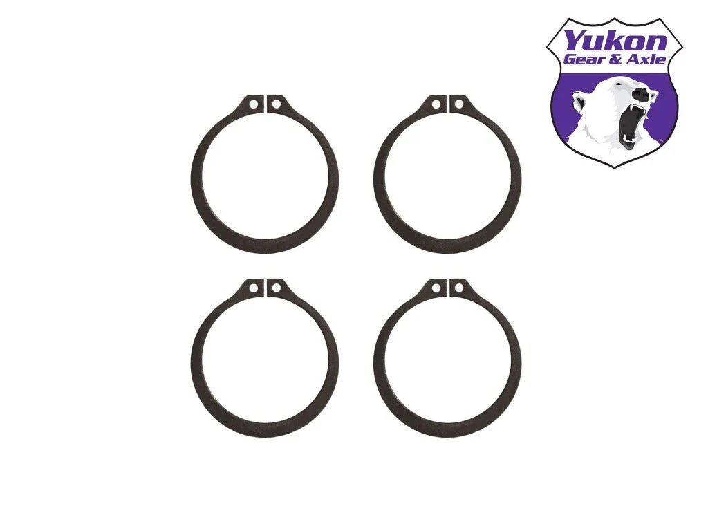 (4) Full Circle Snap Rings, fits Dana 60 733X U-Joint with aftermarket axle.